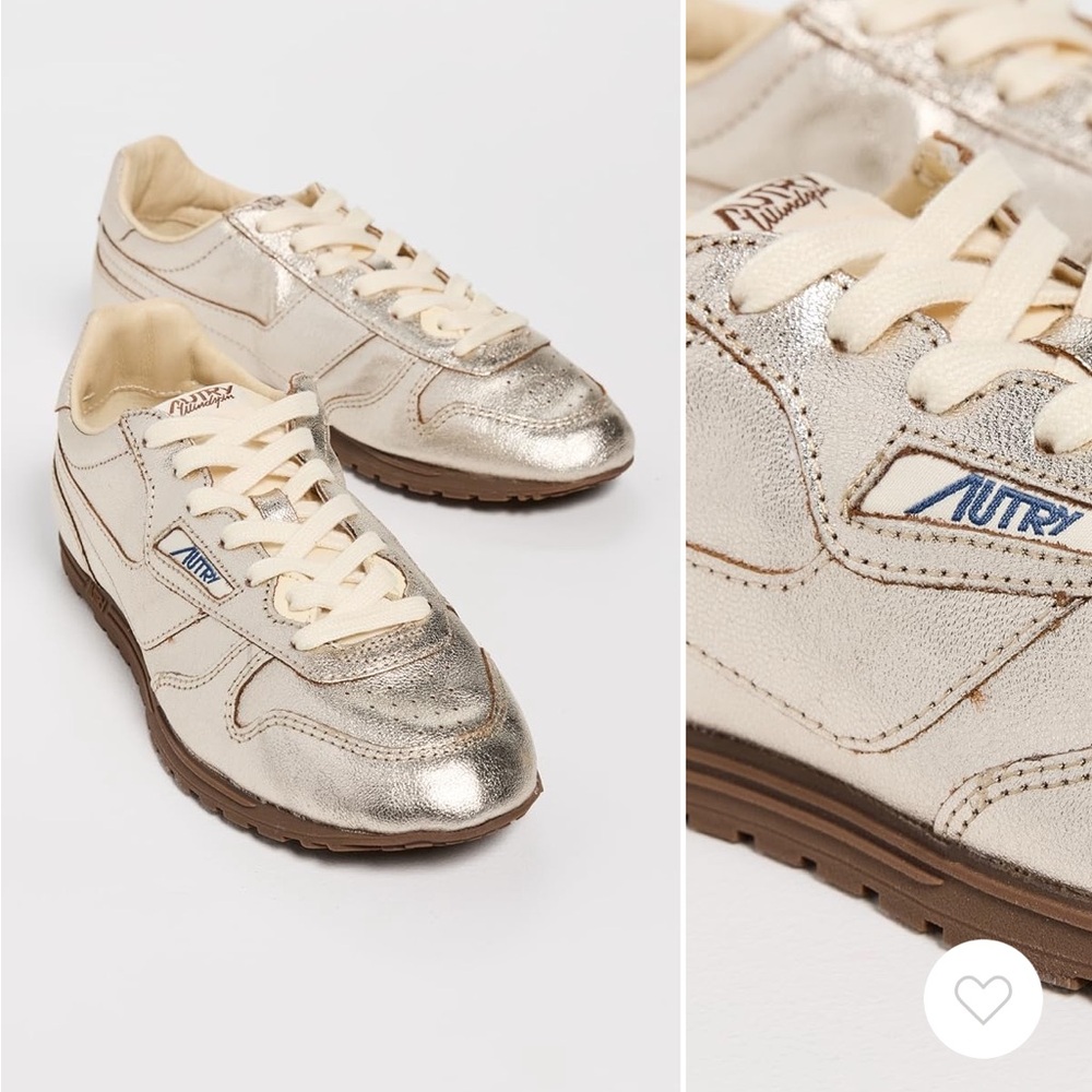 Autry windspin low sneakers in platinum